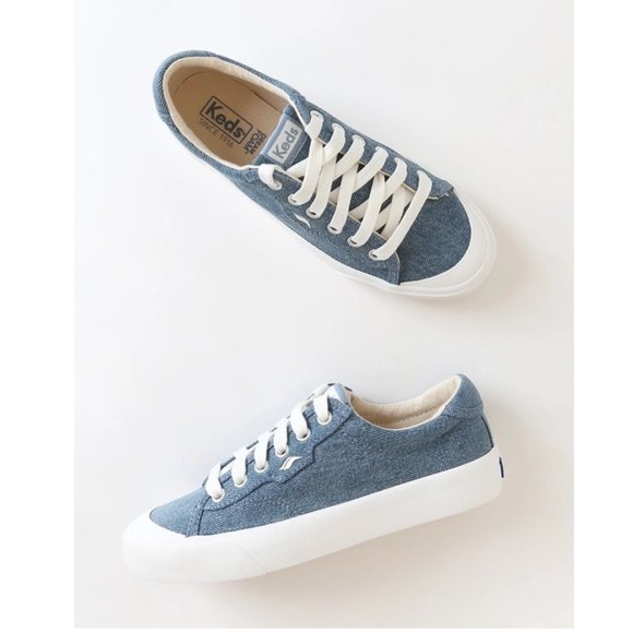 Keds Shoes - NWT! Keds Denim Blue Canvas Platform Sneakers